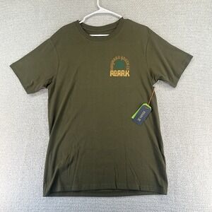Roark Shirt Mens Medium Army Green Wayward Youth Crewneck Short Sleeve Outdoors